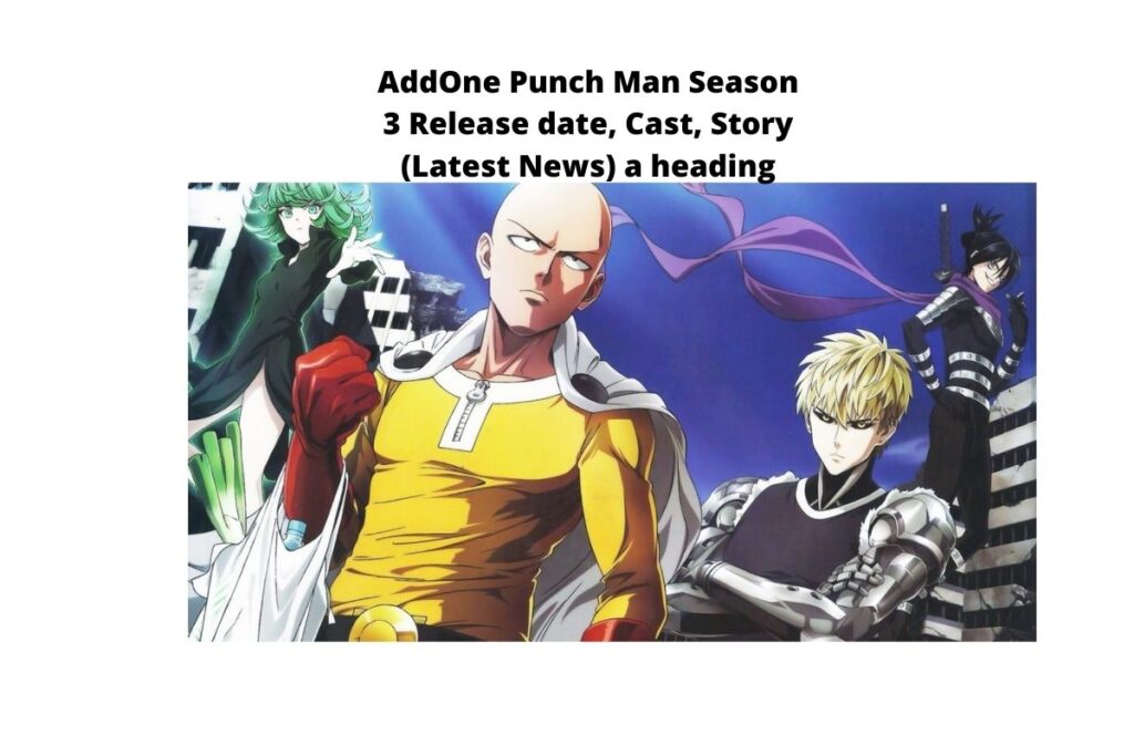 one punch man season 3