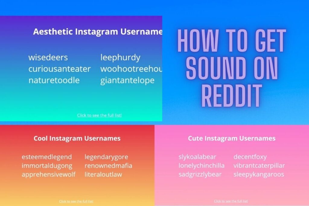 370+ Cool, Aesthetic, And Cute Instagram Usernames