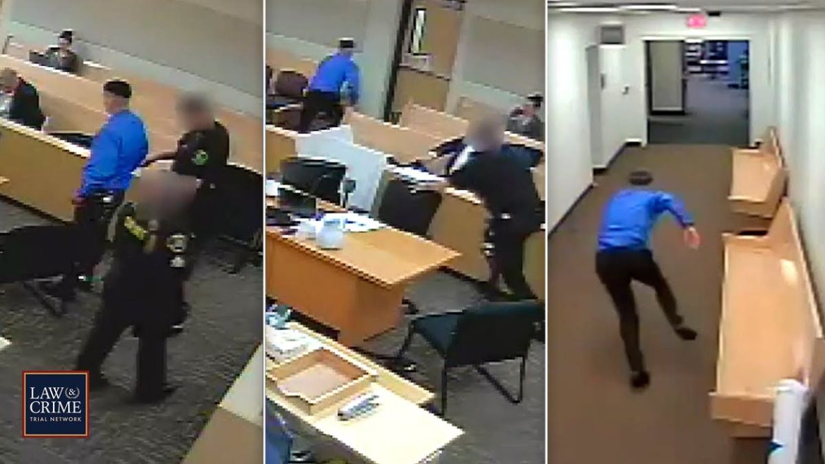 A Murder Suspect In Oregon Escapes From The Courthouse In A Crazy Security Video