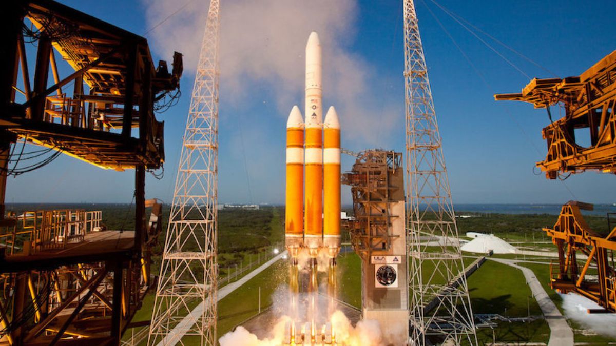 The Delta IV Heavy Rocket lifted Off From Cape Canaveral