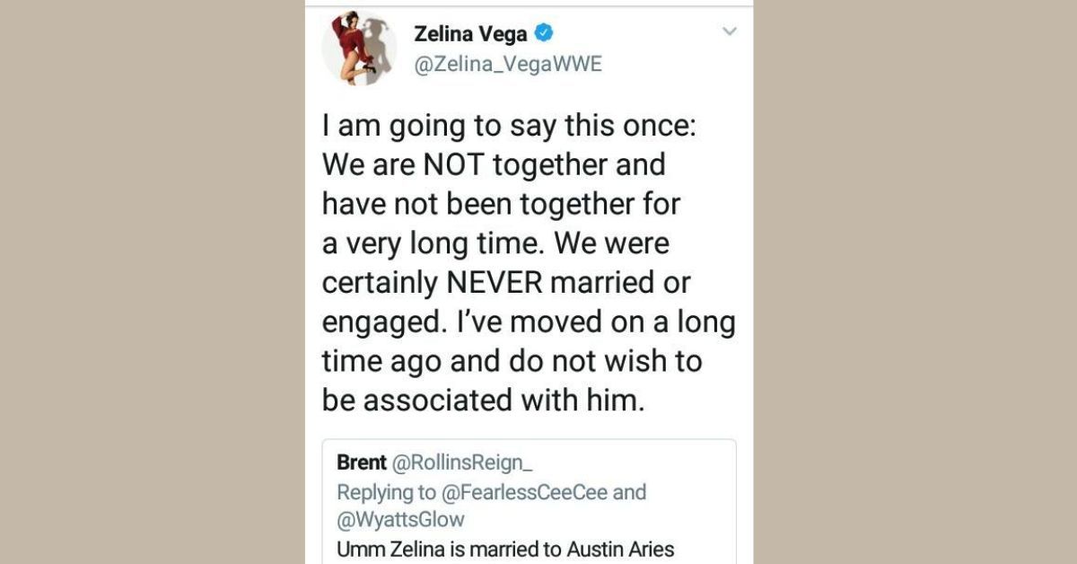 Is Zelina Vega Still Married to Aleister Black